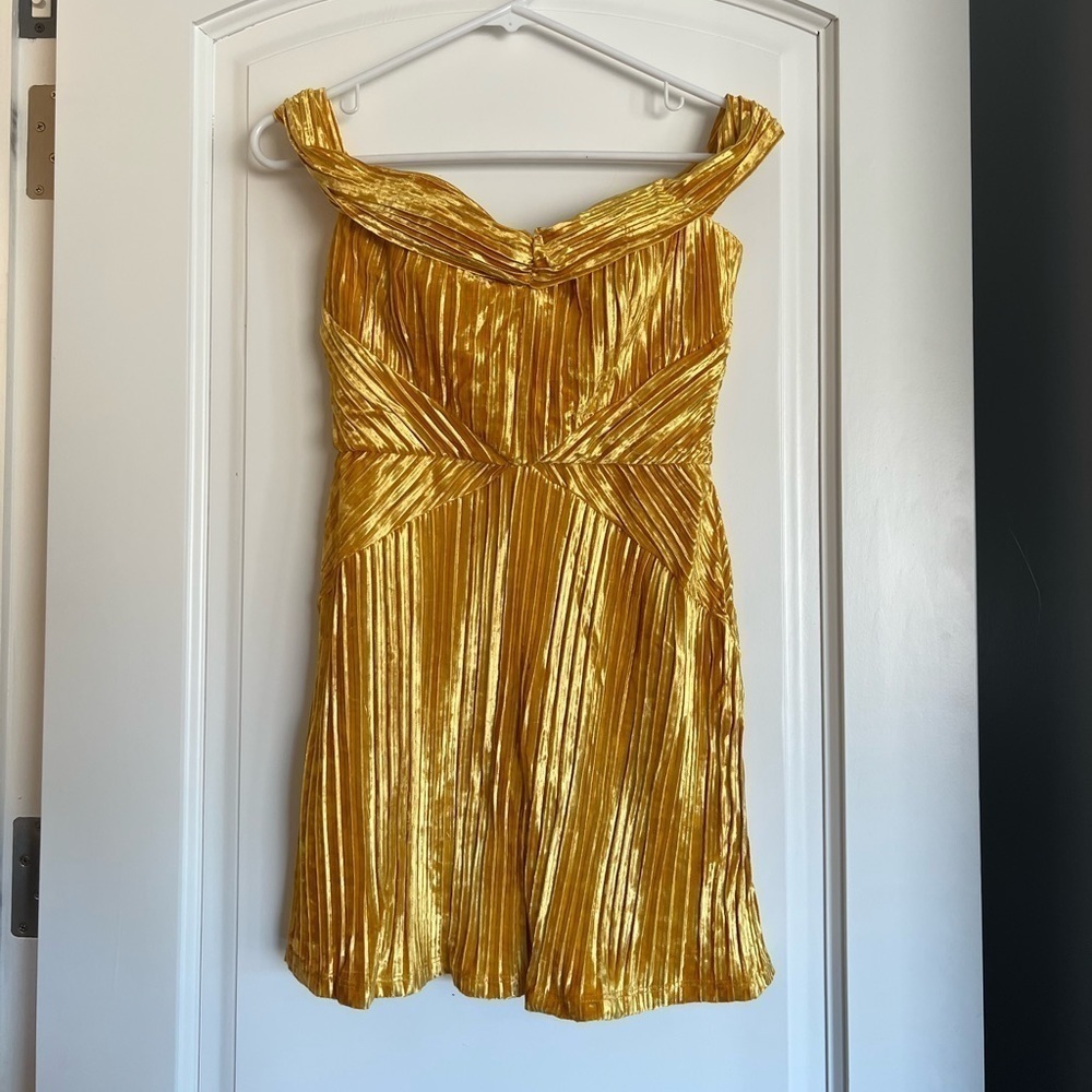NBD Danica Mini Dress in Saffron Yellow - Picture 4 of 14